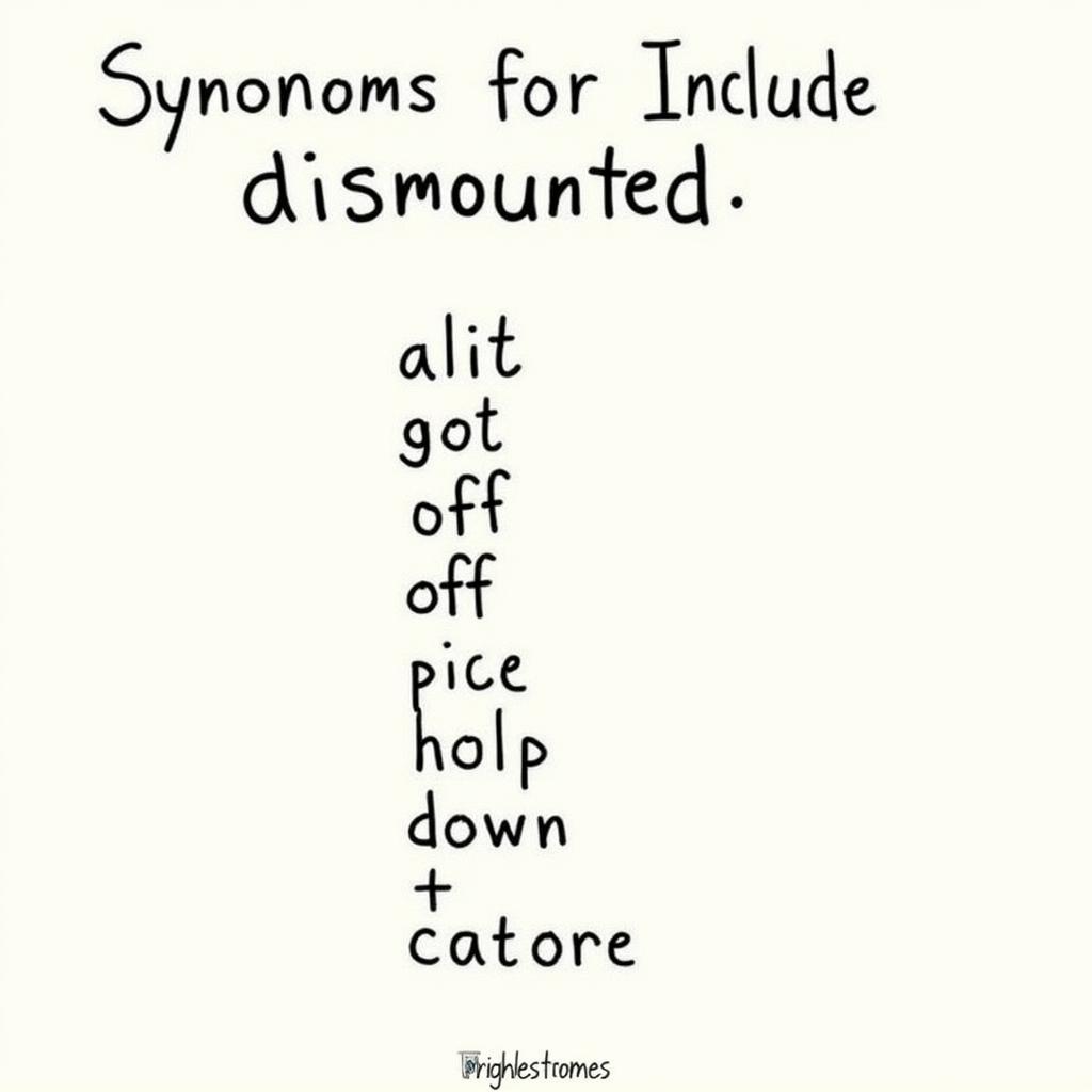 Synonyms for Dismounted in Crossword Puzzles