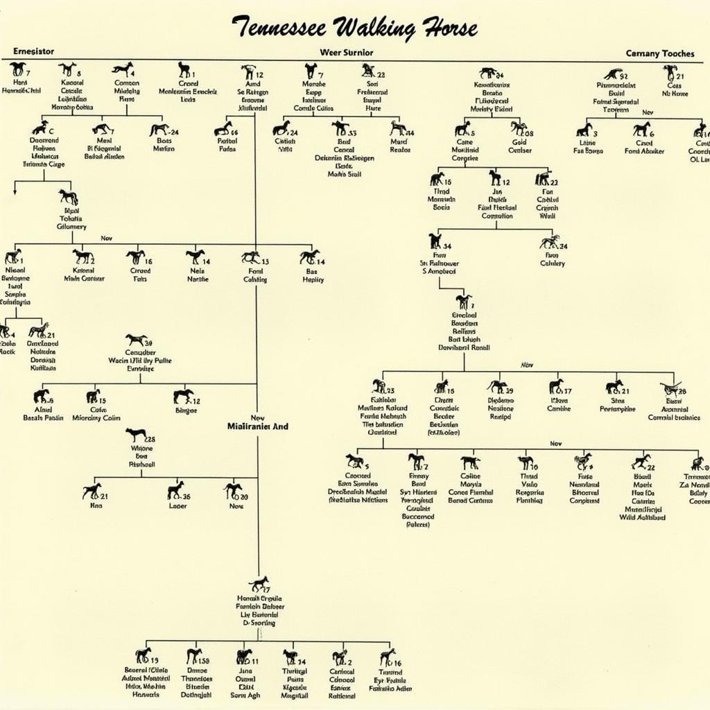 Tennessee Walking Horse Pedigree Chart