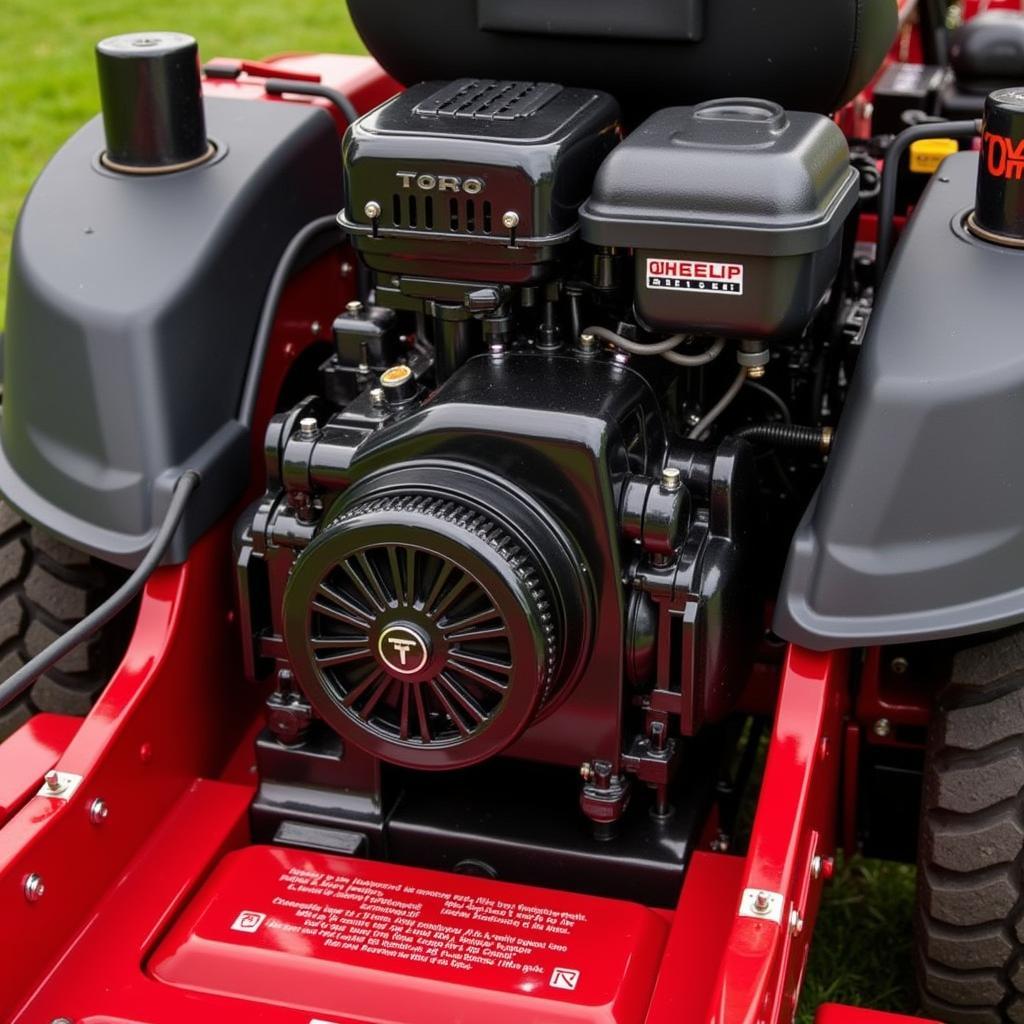 Toro Wheel Horse 520-H Engine Closeup