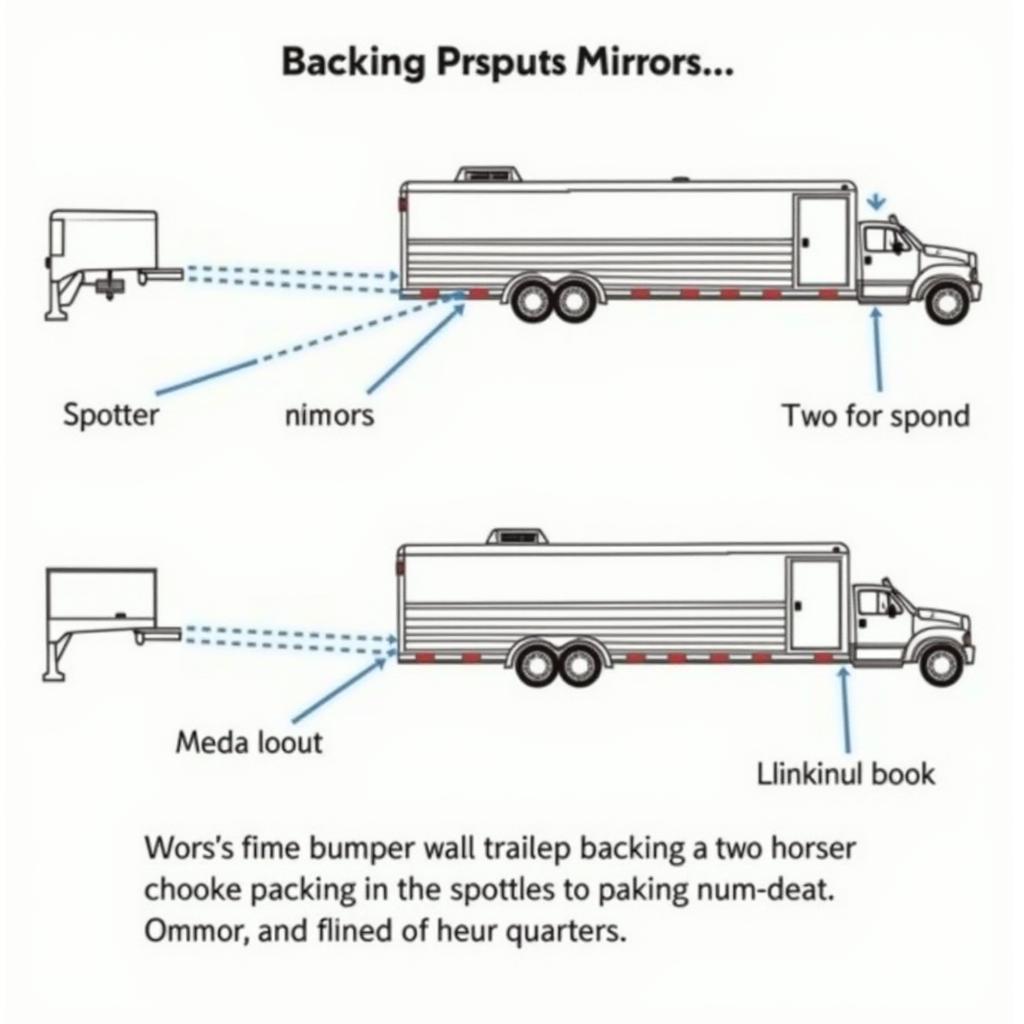 Parking a Two Horse Bumper Pull Living Quarters