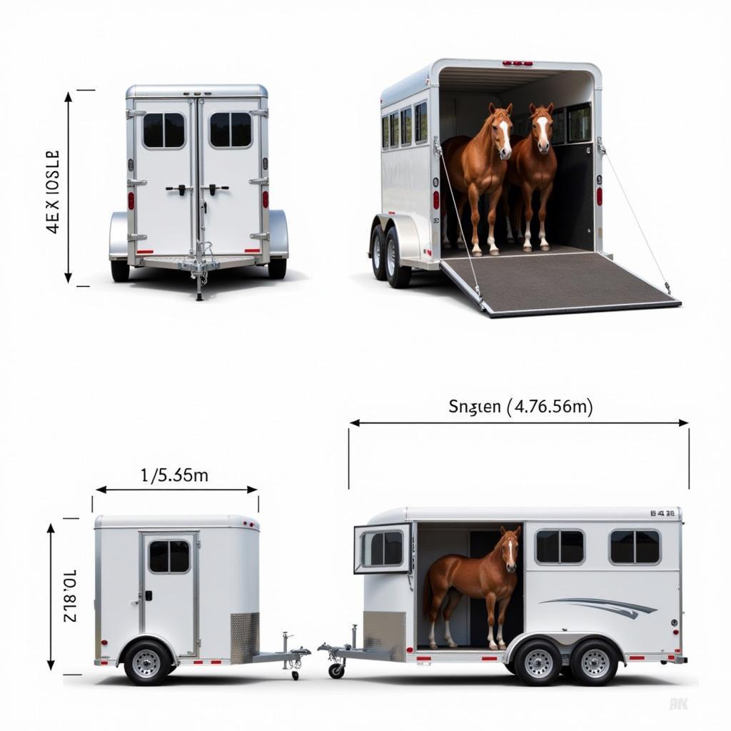 Comparing Different 2 Horse Trailer Sizes