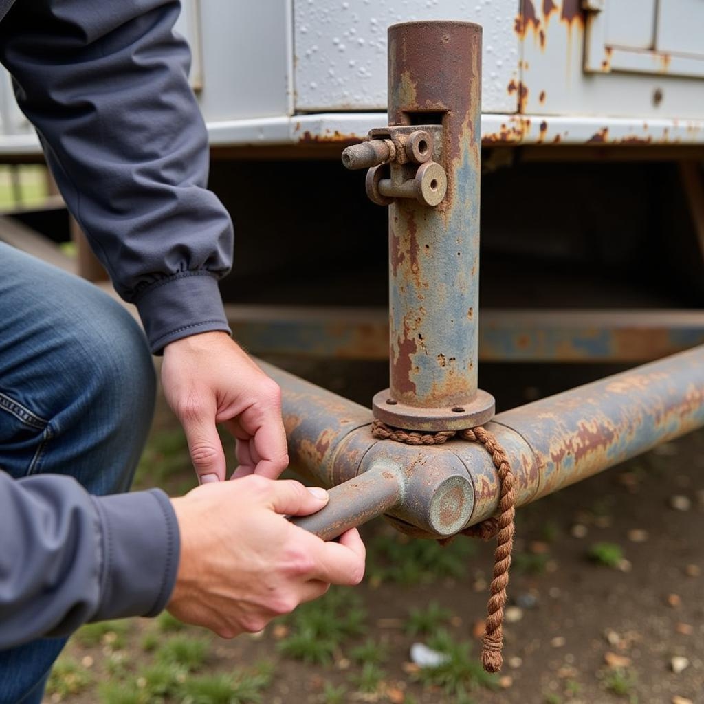 Inspecting a Used Bumper Pull Horse Trailer