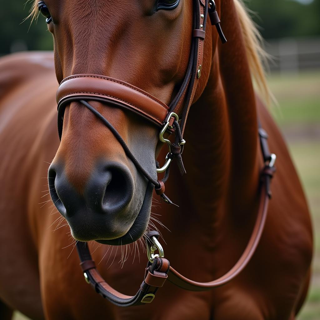 Used Leather Horse Bridle