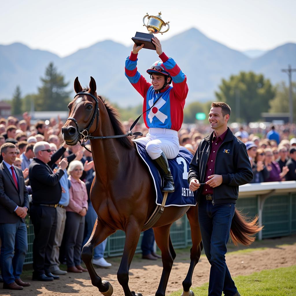 Celebrating Utah horse racing success