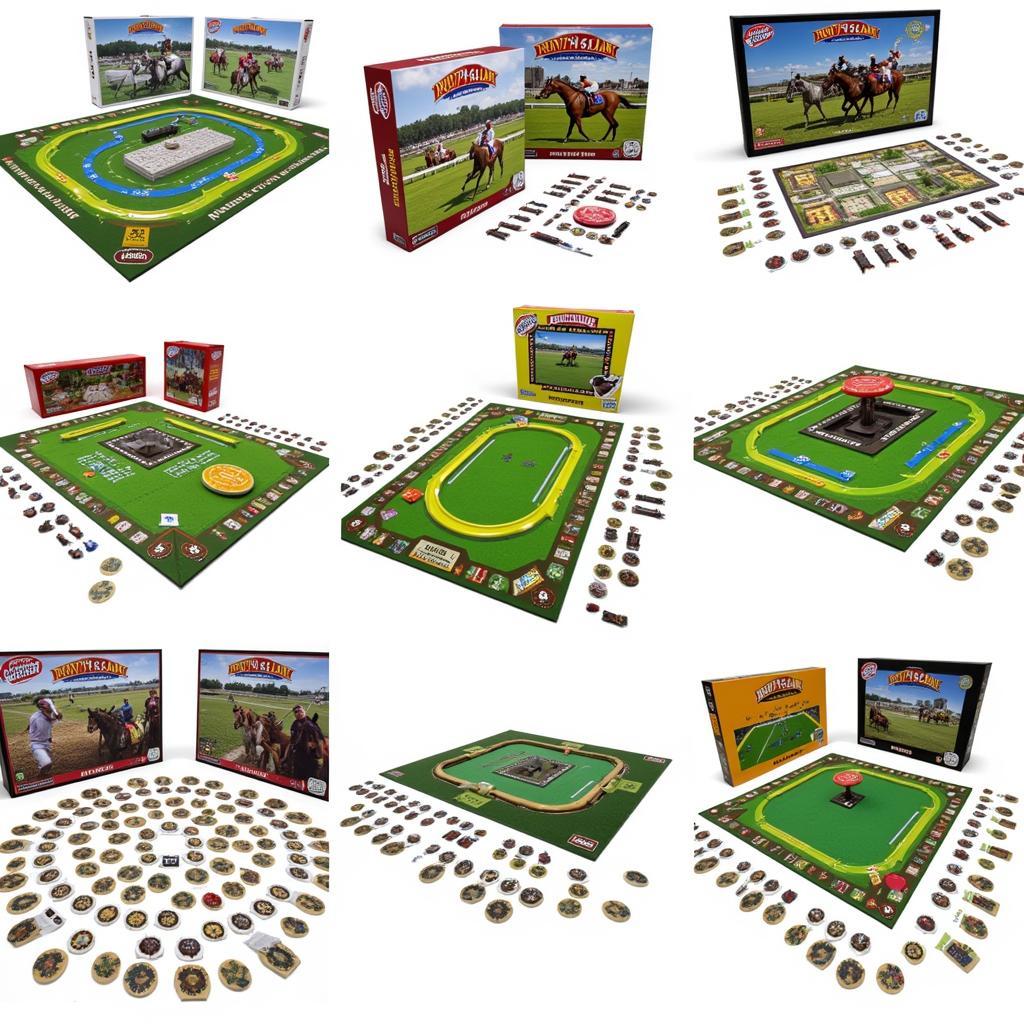 Different types of horse race board games with dice available in the market