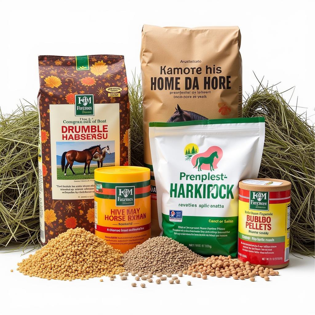 Variety of Horse Feed