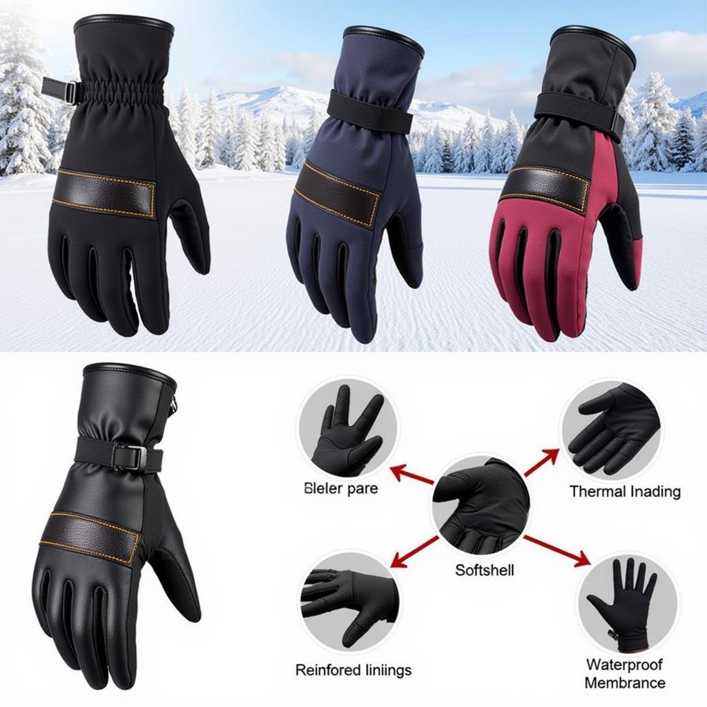 Winter horse riding gloves offer maximum insulation and windproof materials