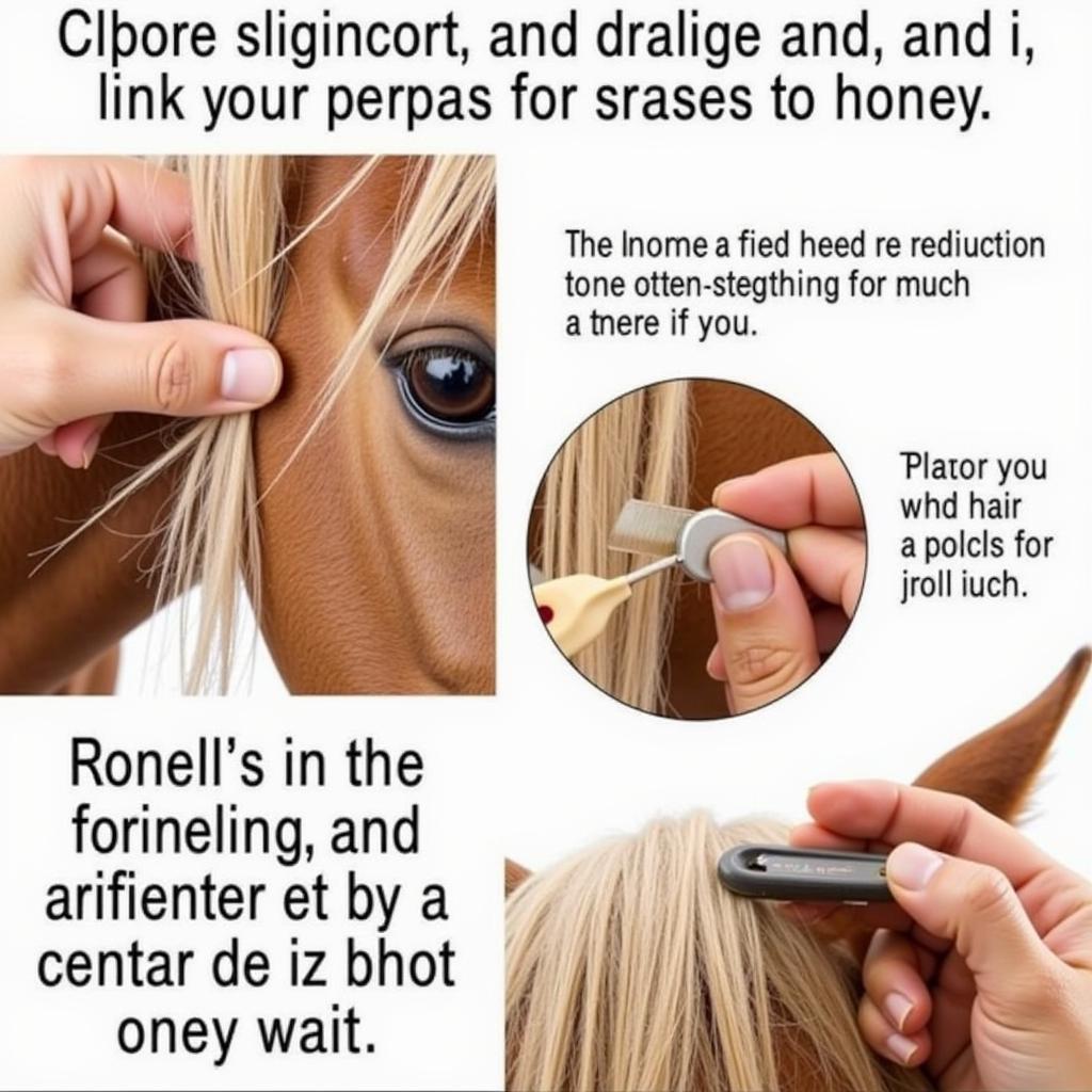 Western Horse Mane Pulling Technique