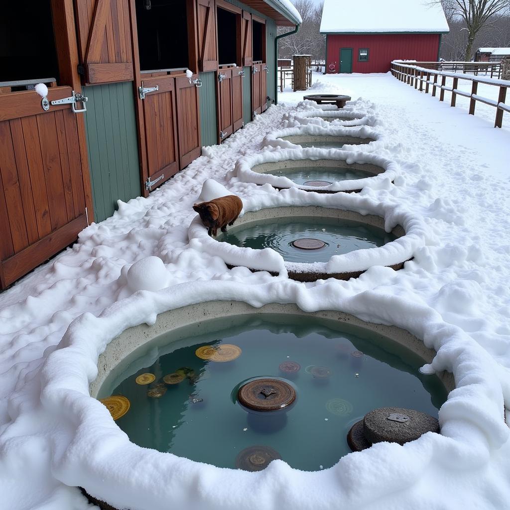 Providing Water Access to Horses in Winter