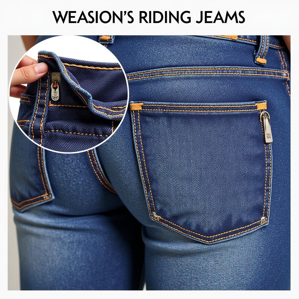 Durable women's riding jeans for lasting comfort and performance.