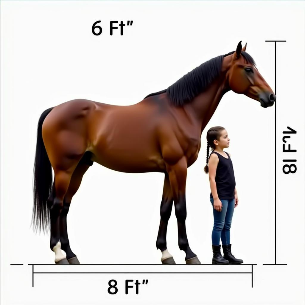 Comparing the Height of an 18-Hands Horse to an Average Person