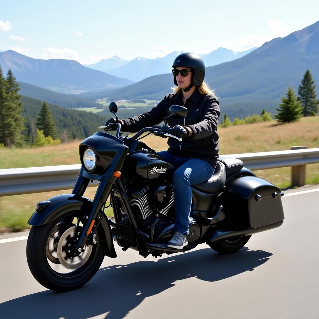 Riding the 2018 Indian Chief Dark Horse