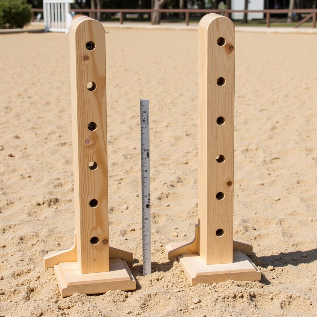 Adjustable Jump Standards for Horses