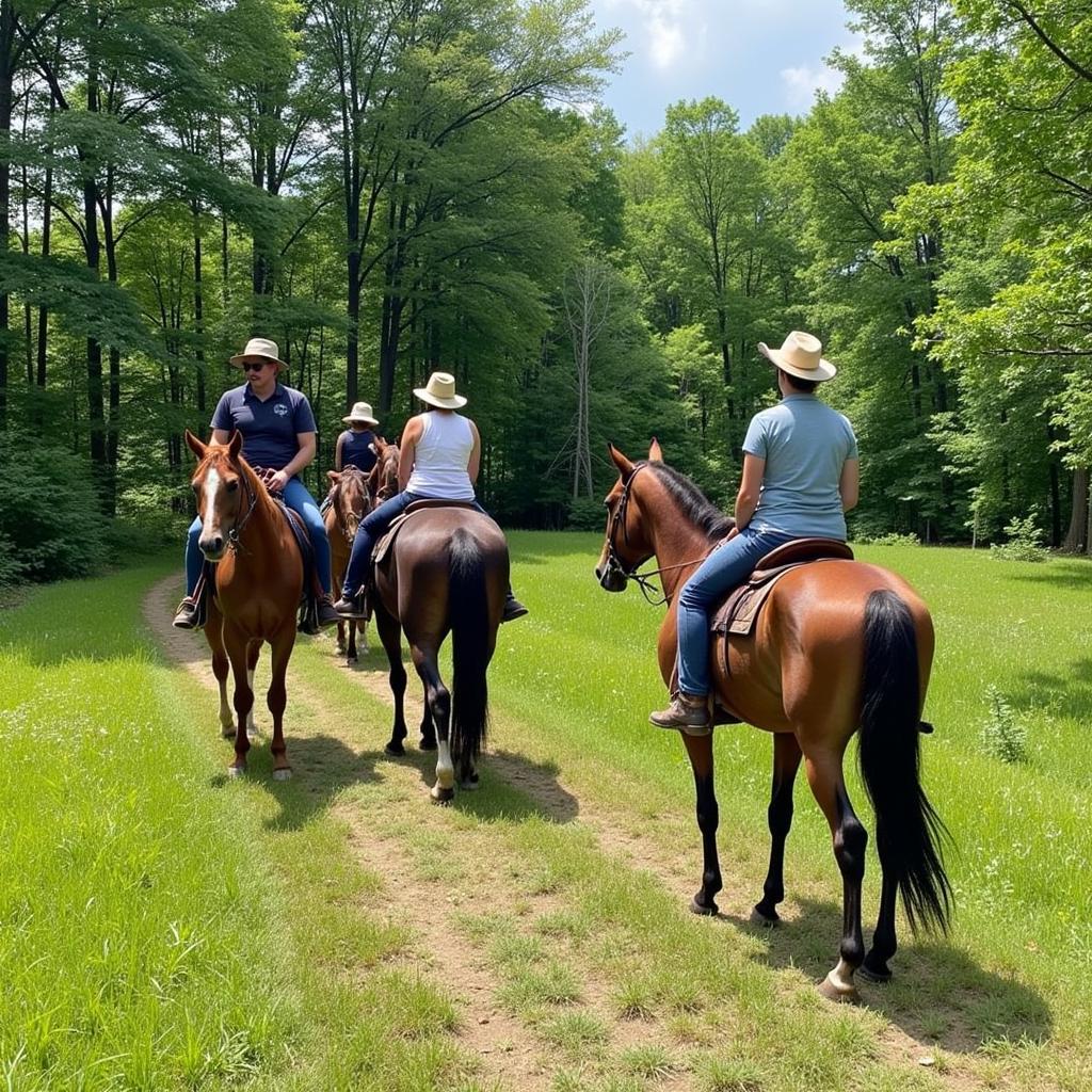 Appaloosa Horse Trail Riding in Michigan