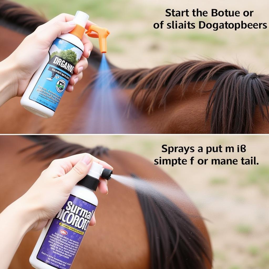 Correctly Applying Horse Detangler Spray