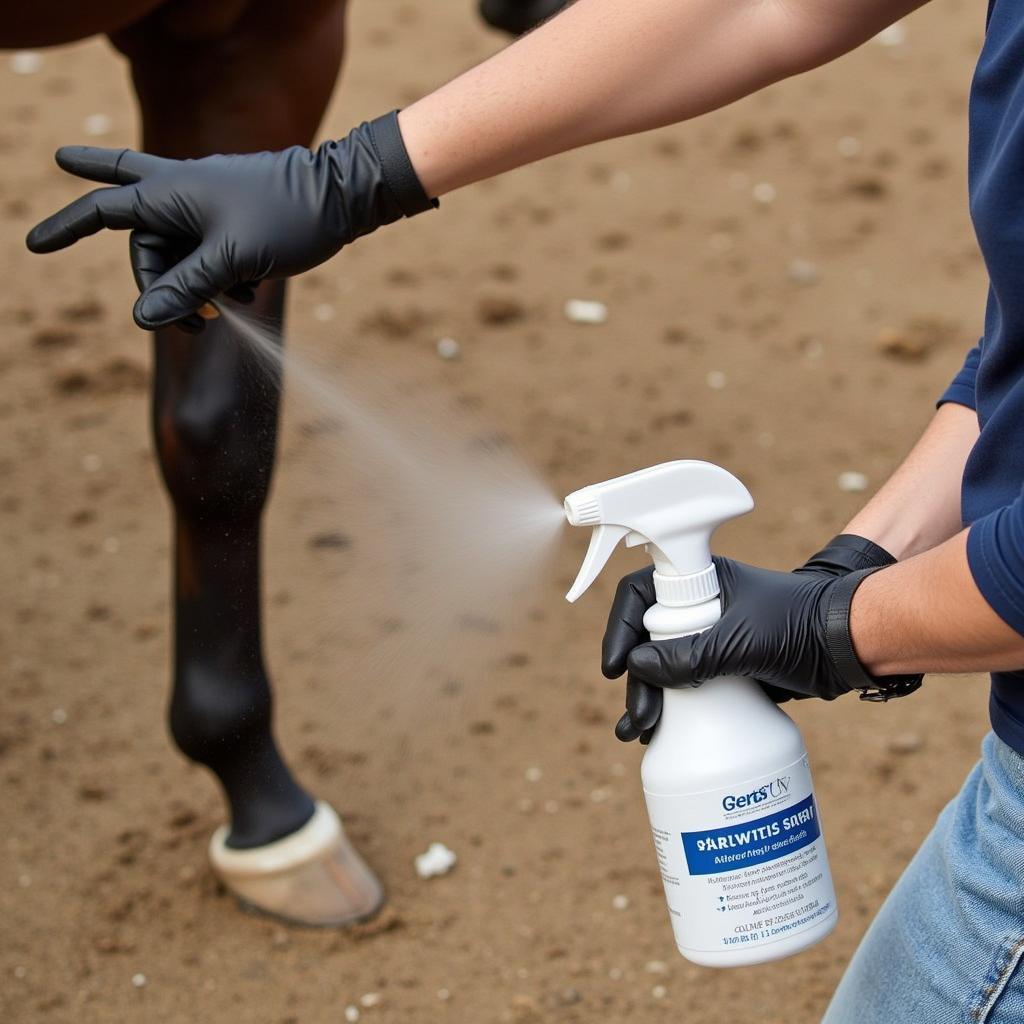 Applying Horse Spray Correctly