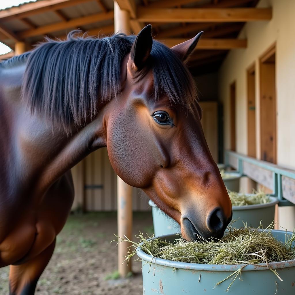 Feeding Hay to Bermuda Horses