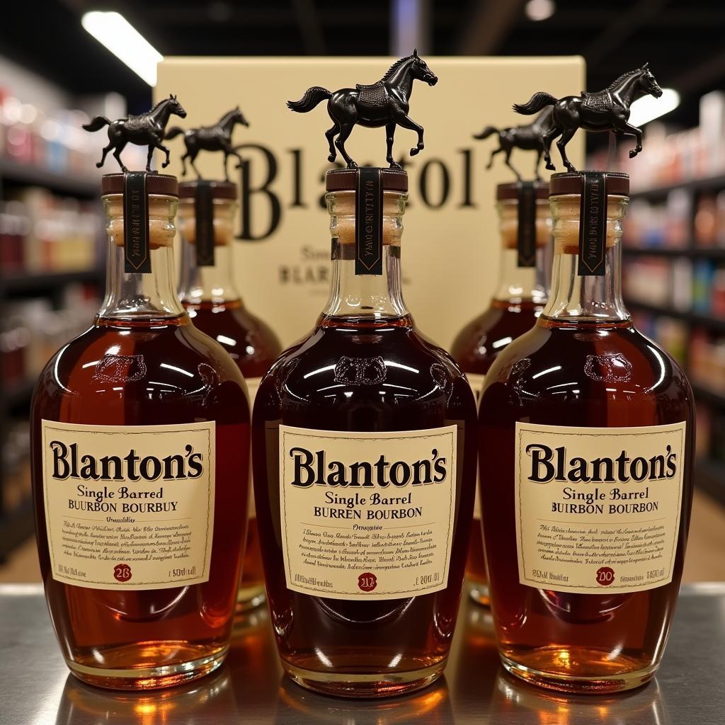 Blanton's Single Barrel Bourbon Display