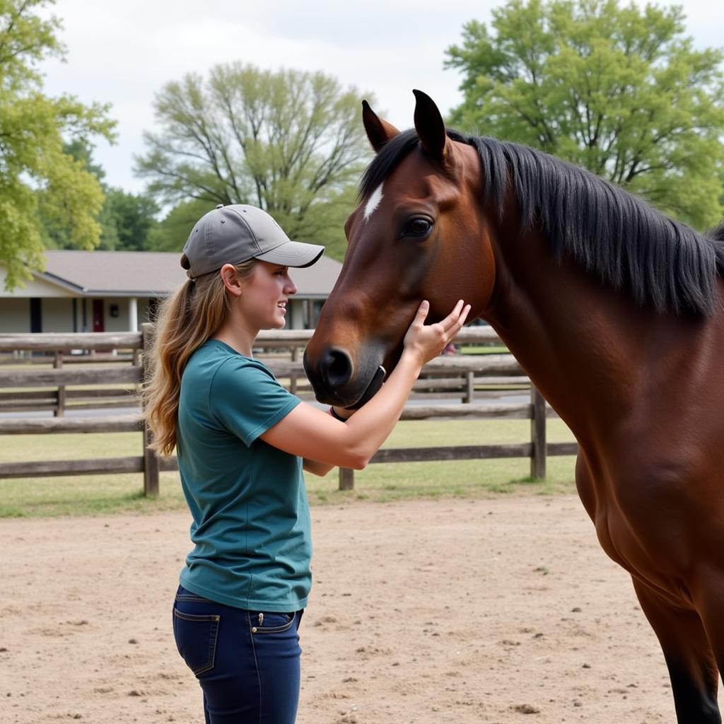 Effective Training Techniques for a Blind Horse