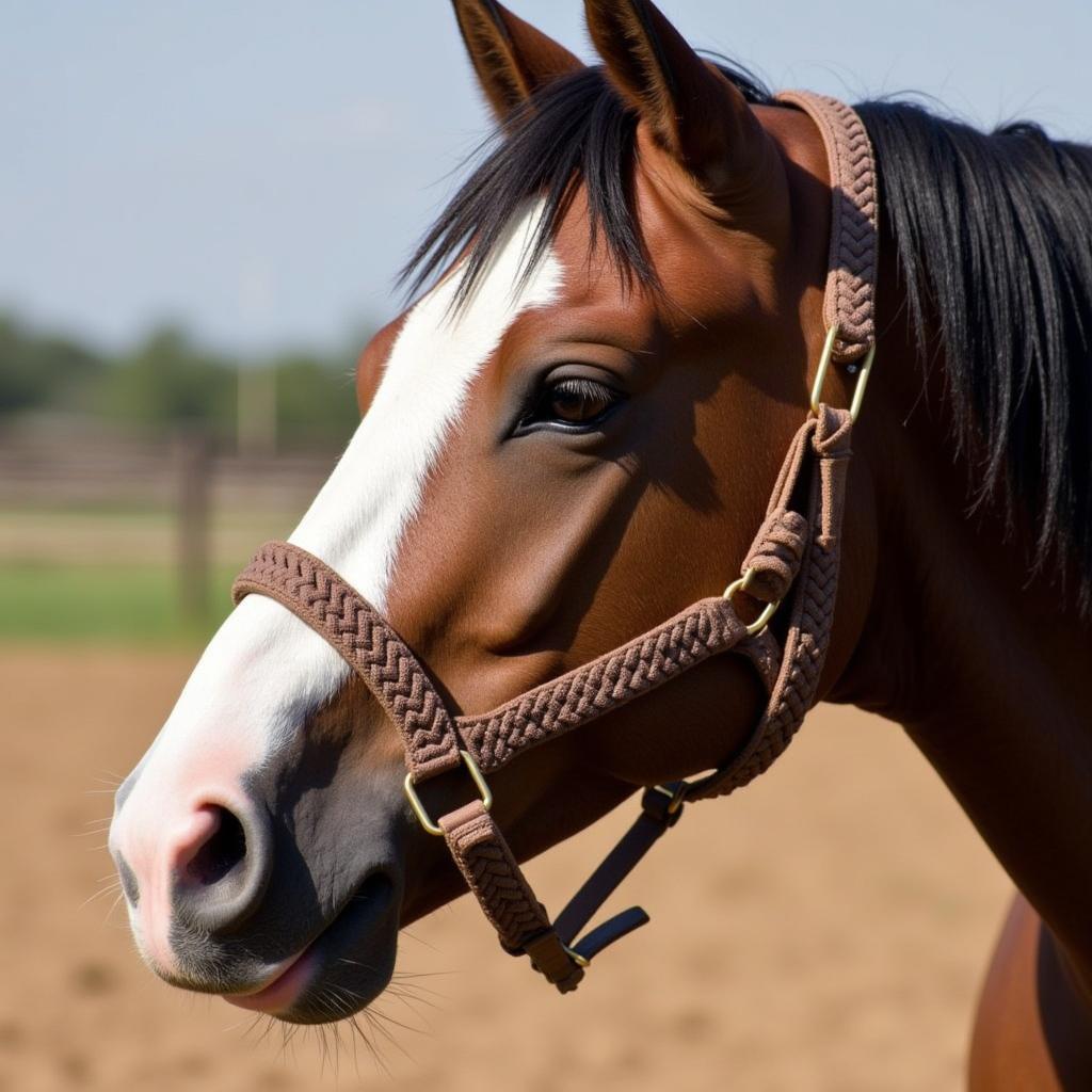 Bosal Hackamore on a Horse