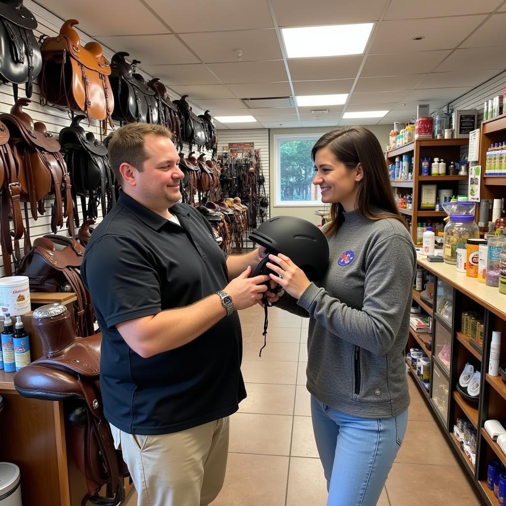 Inside a Brick-and-Mortar Horse Supply Store