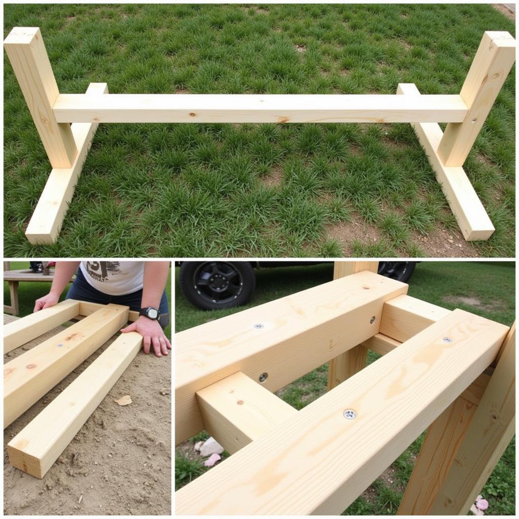 Building the Frame of a Horse Jump