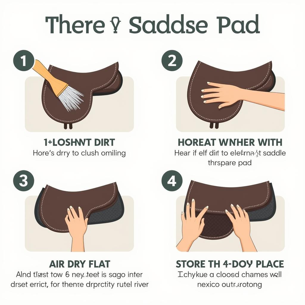 Cleaning and storing a wool saddle pad correctly