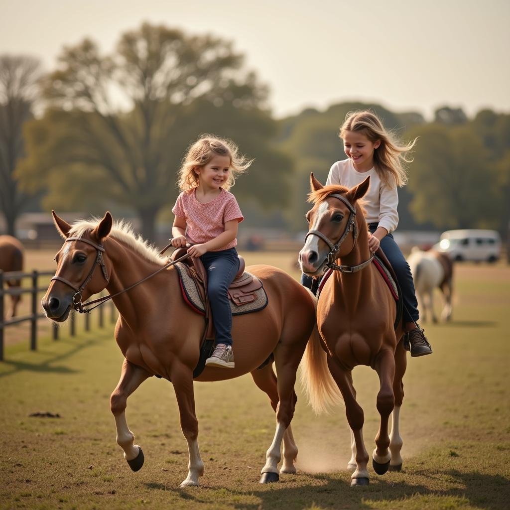 Child Riding a Pony