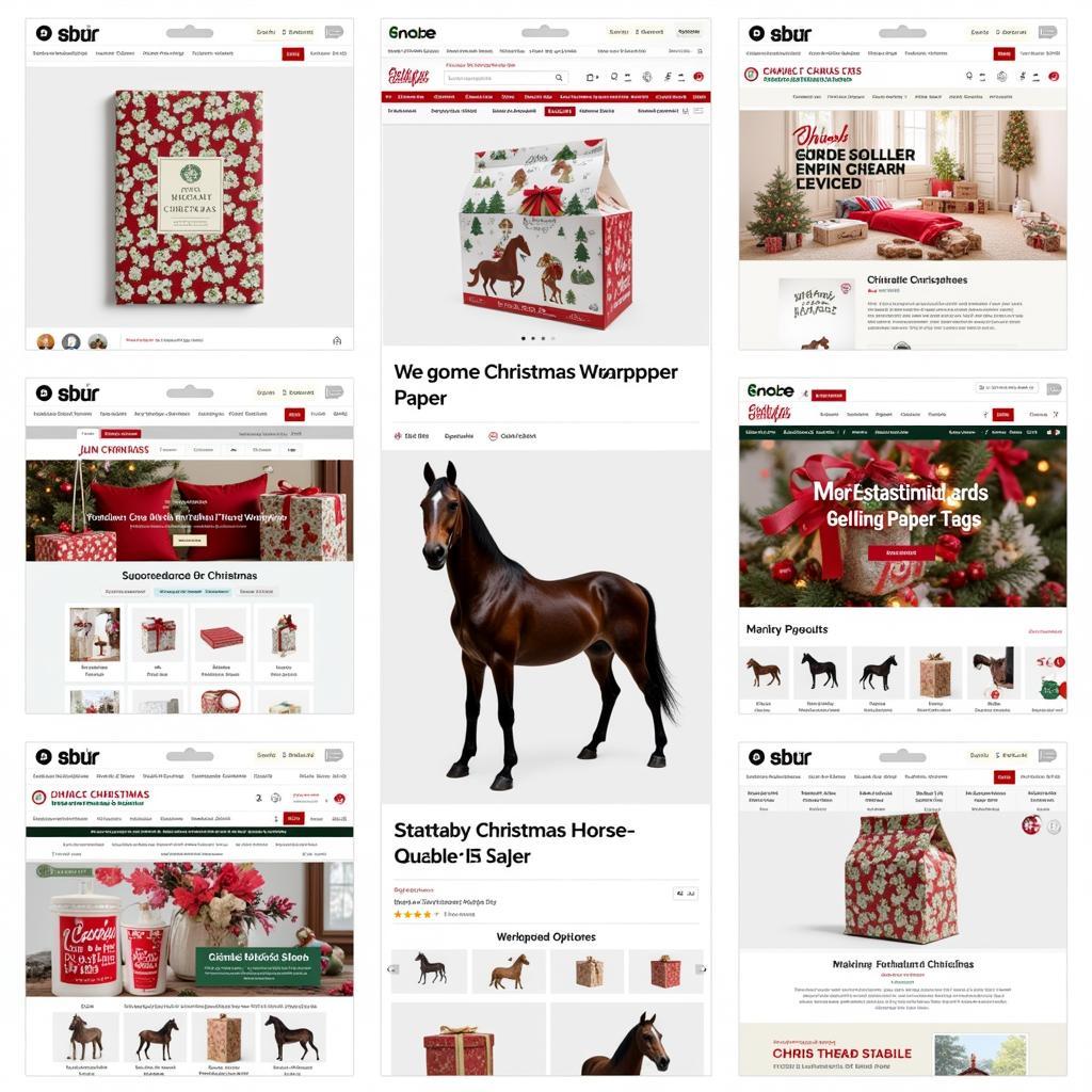 Christmas Horse Wrapping Paper Online Stores