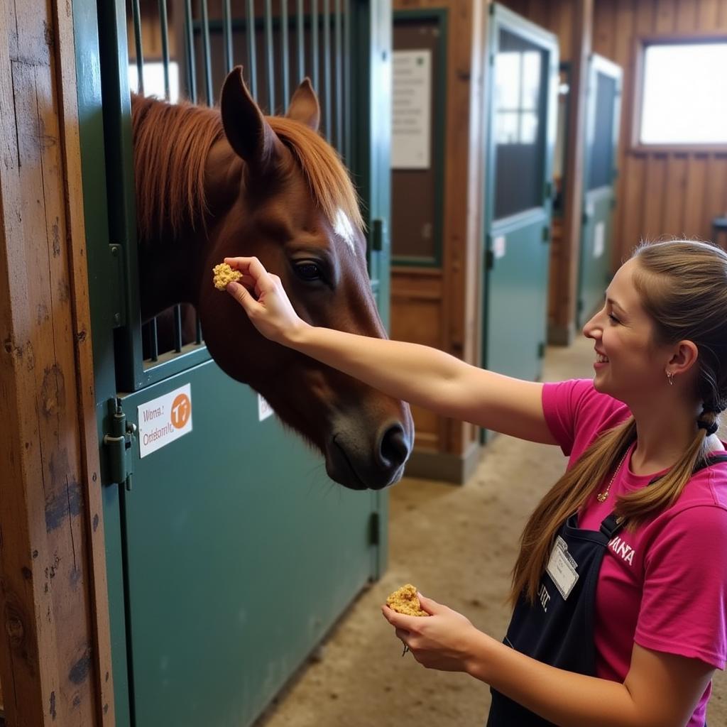 Training a Chute Horse with Positive Reinforcement