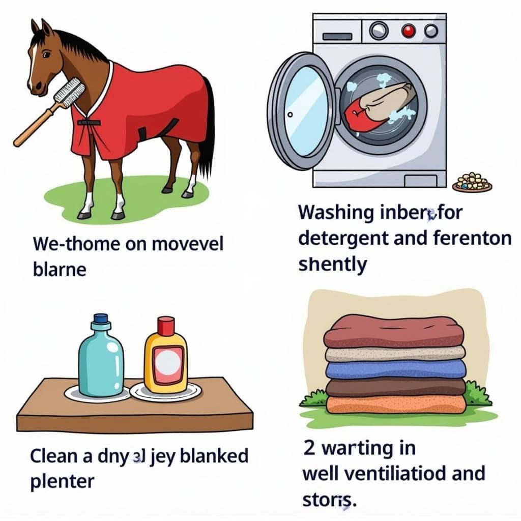 Properly Cleaning and Storing Horse Blankets