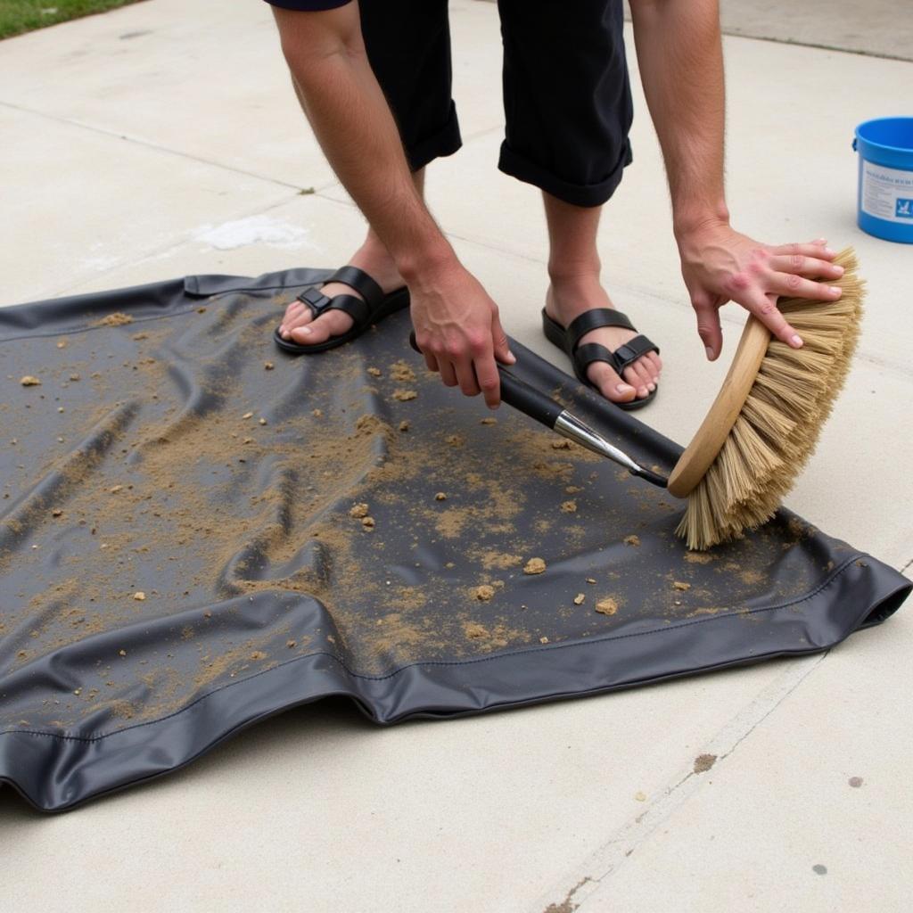 Cleaning a Horse Turnout Sheet