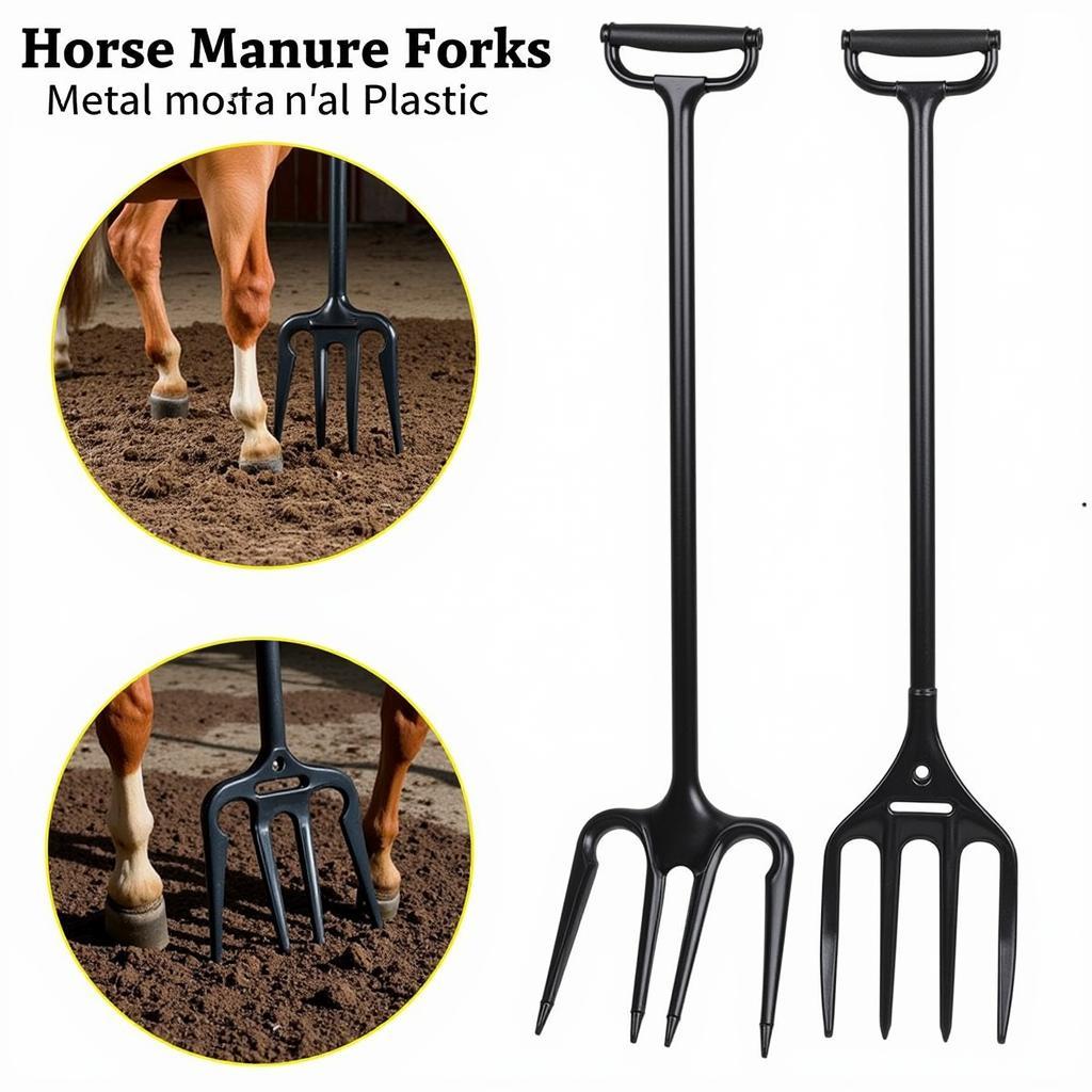 Comparing Metal and Plastic Horse Manure Forks