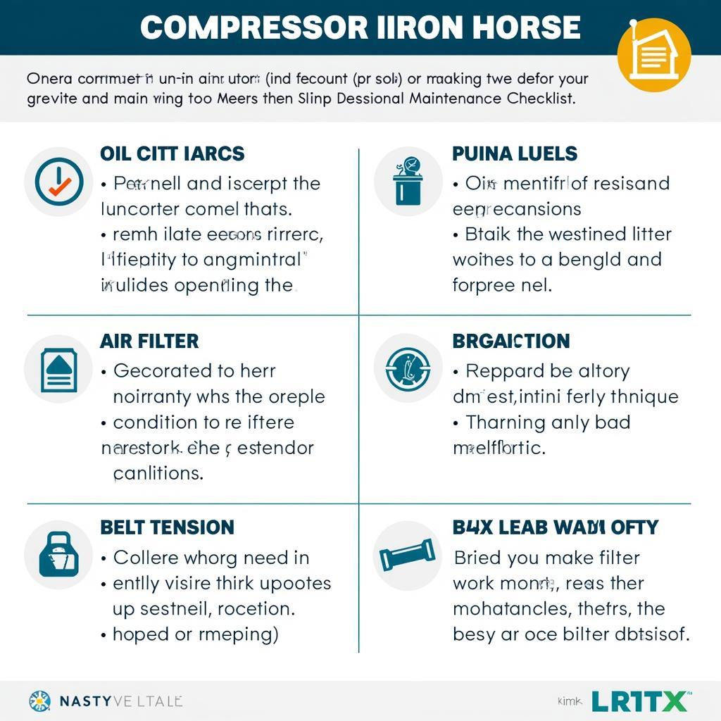 Essential Maintenance Checklist for Compressor Iron Horse