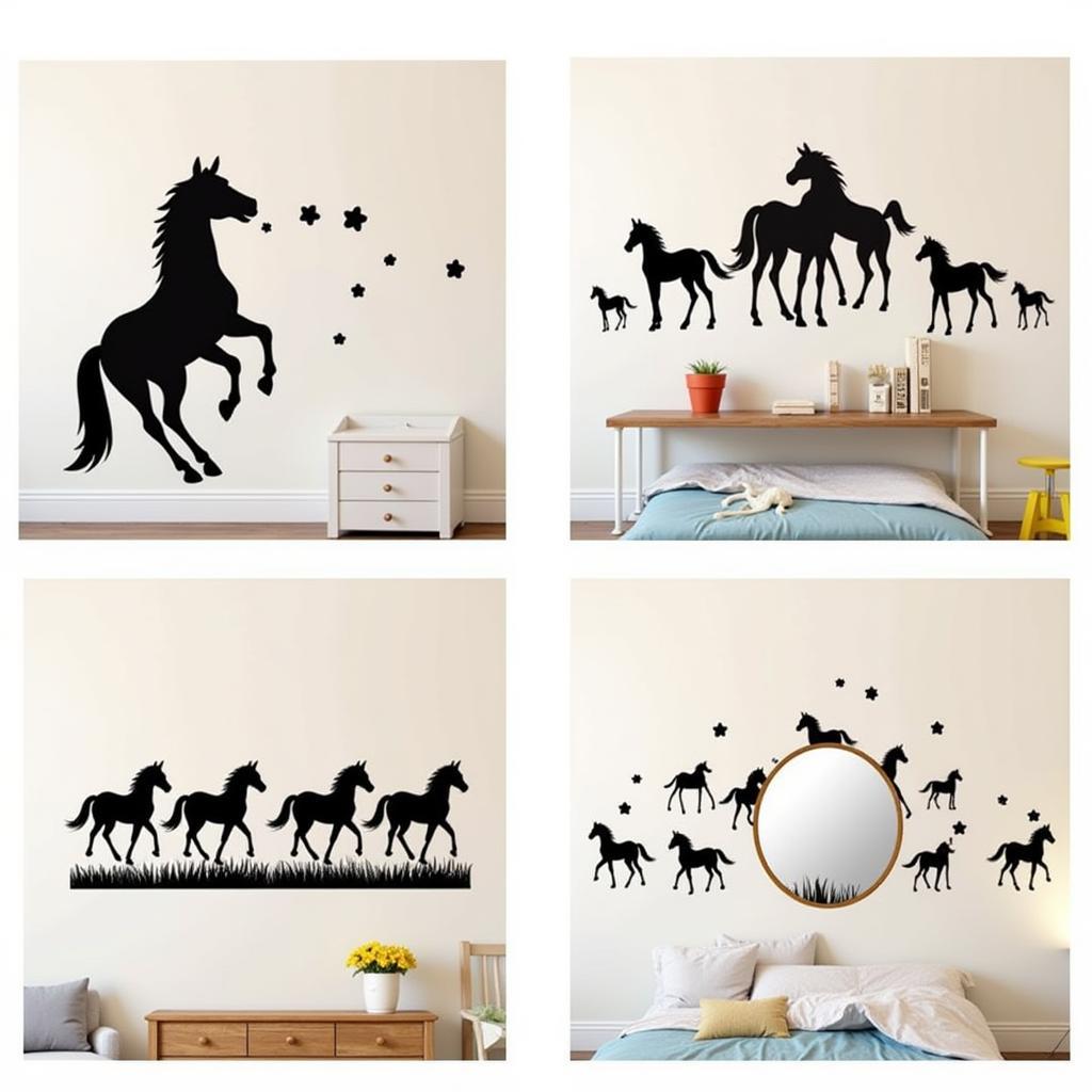 Creative Wall Horse Sticker Ideas for Home Decor