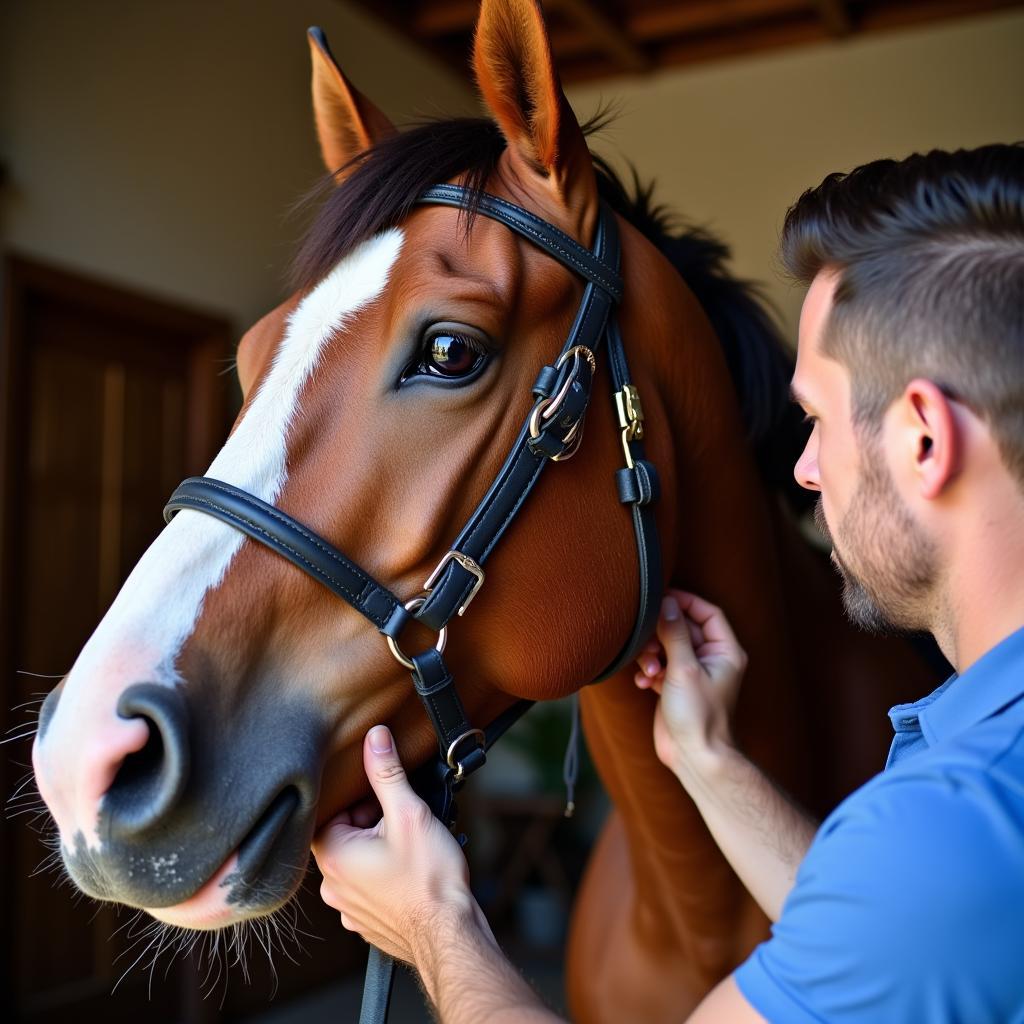 Custom Horse Bridle Fitting