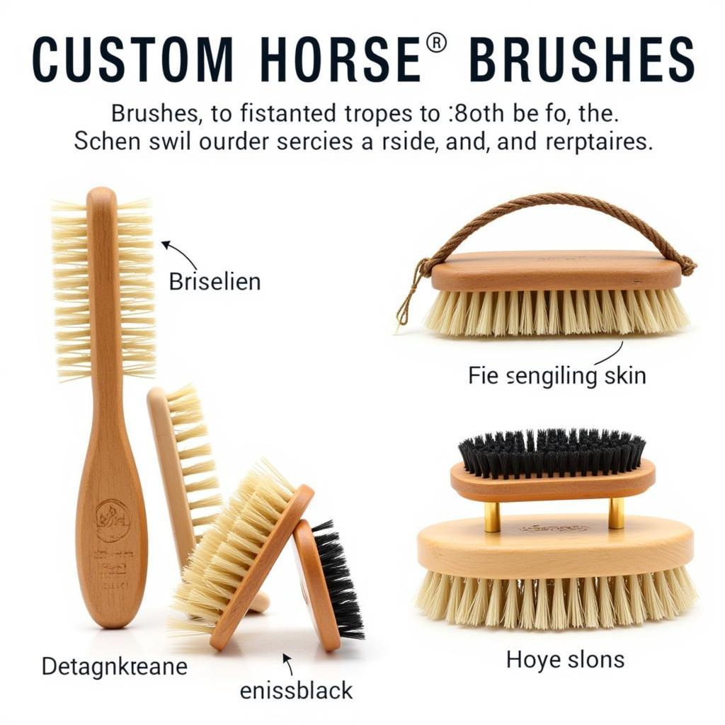 Custom horse brushes offer various benefits, such as improved coat health and reduced skin irritation.