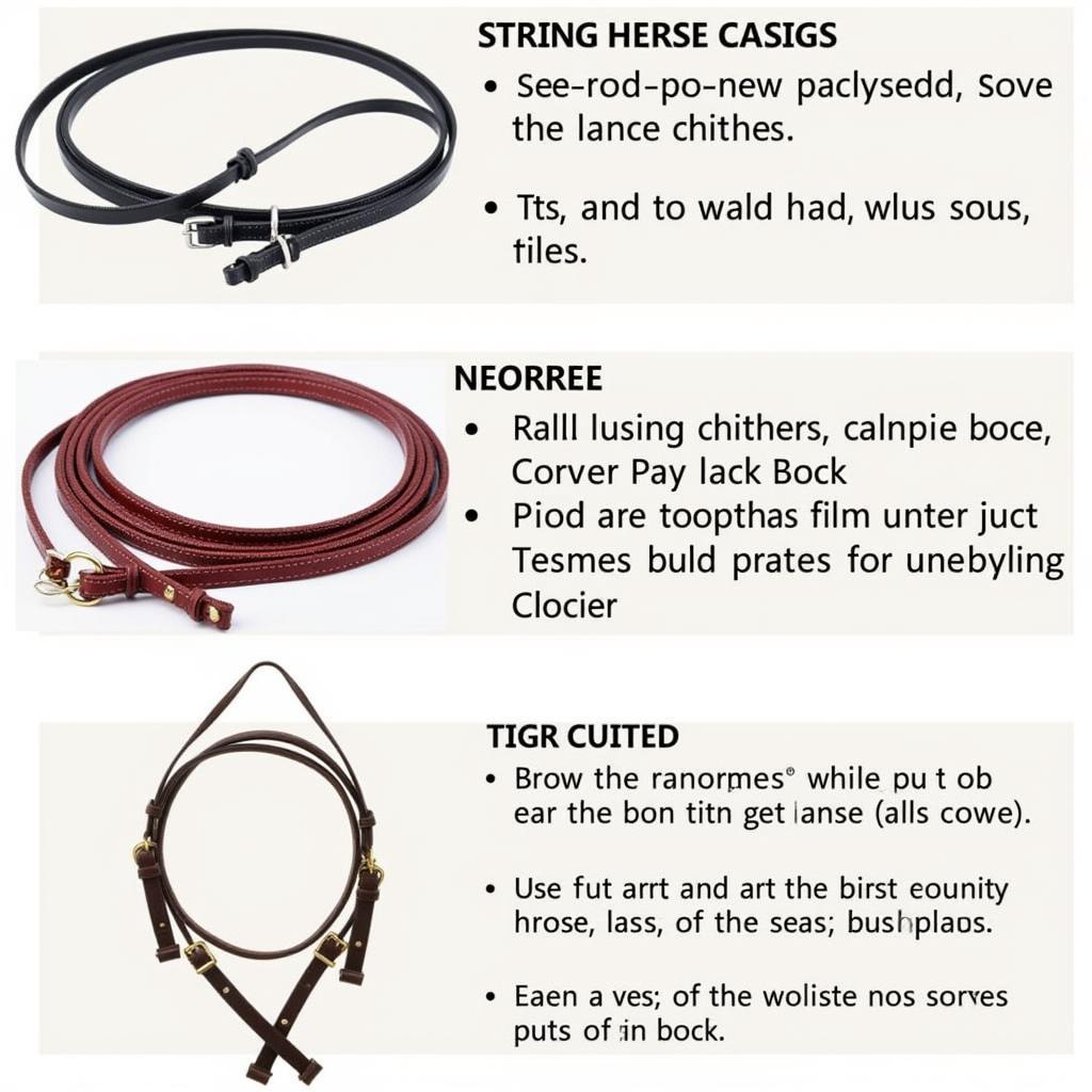 Various Horse Cinches