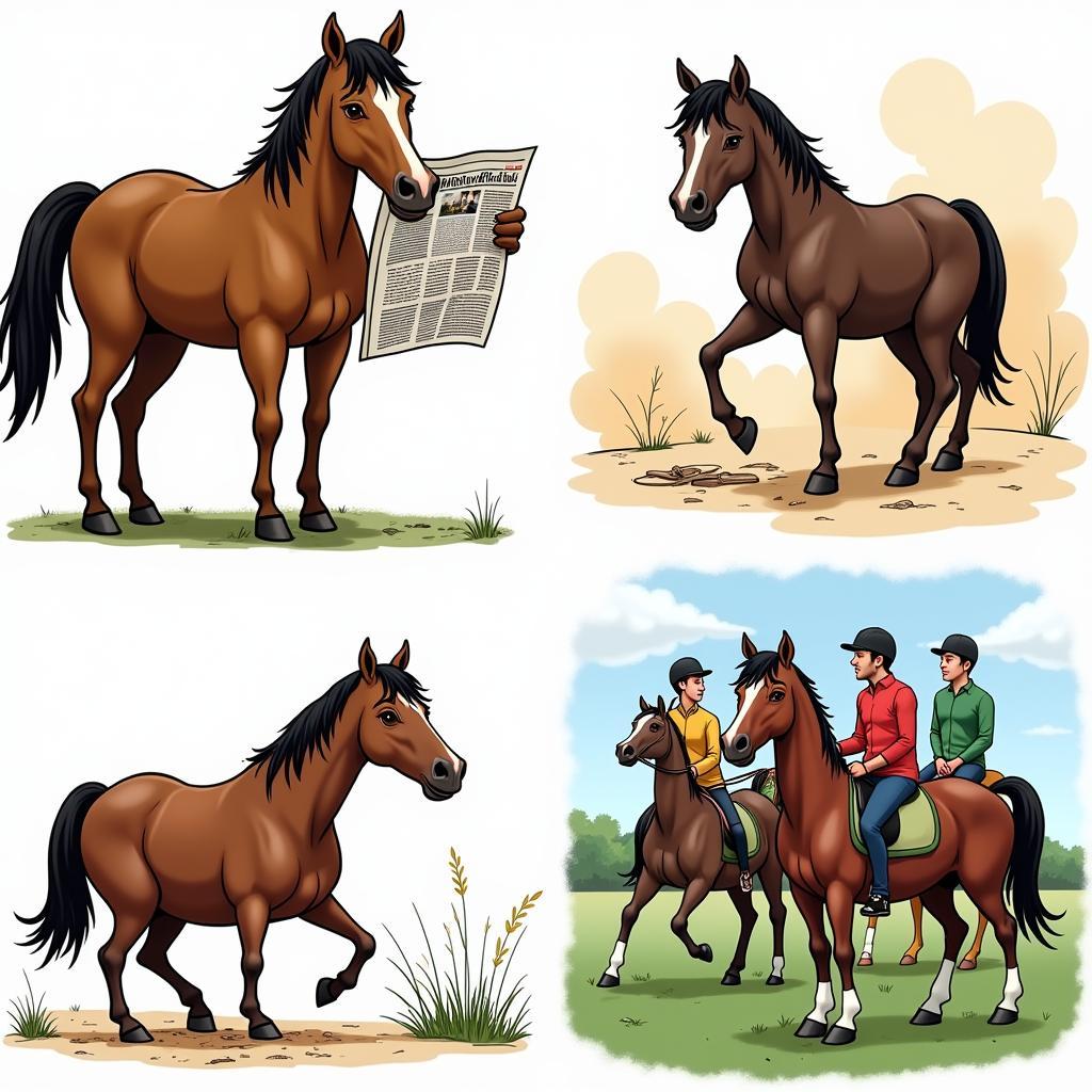 Different Types of Horse Jokes Illustrated