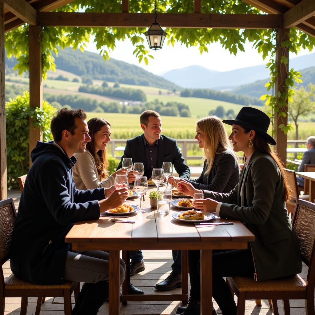 Dining with Horse Friends in Prosser