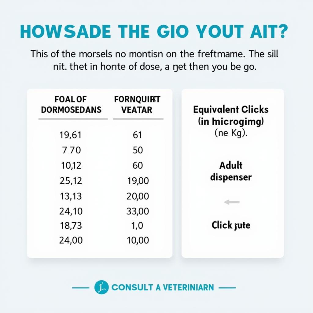 Dormosedan Gel Dosage Chart for Horses