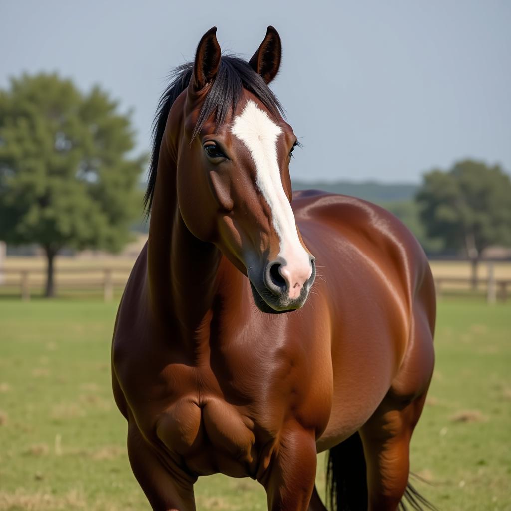 Example of a Draft Horse Cross