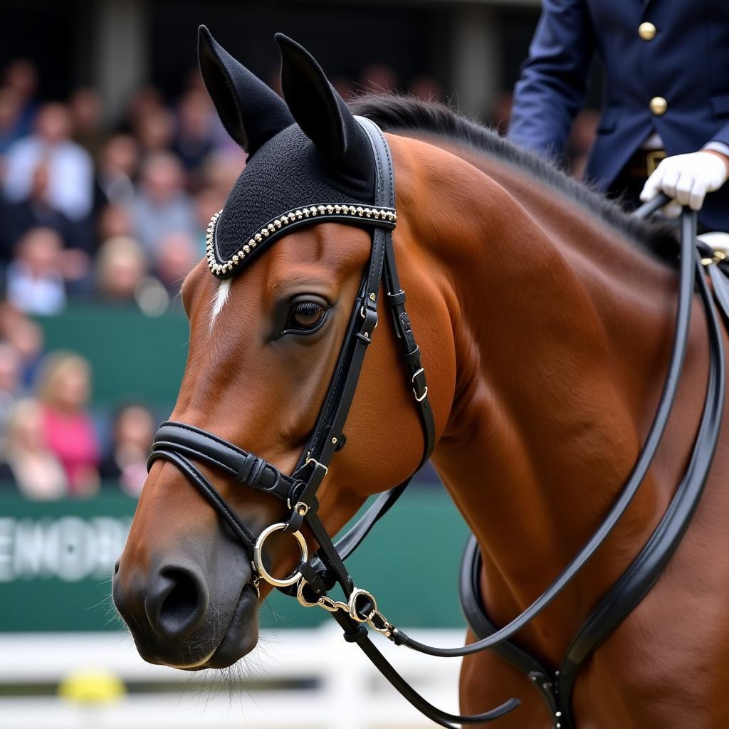 English Bridle Horse Show Competition