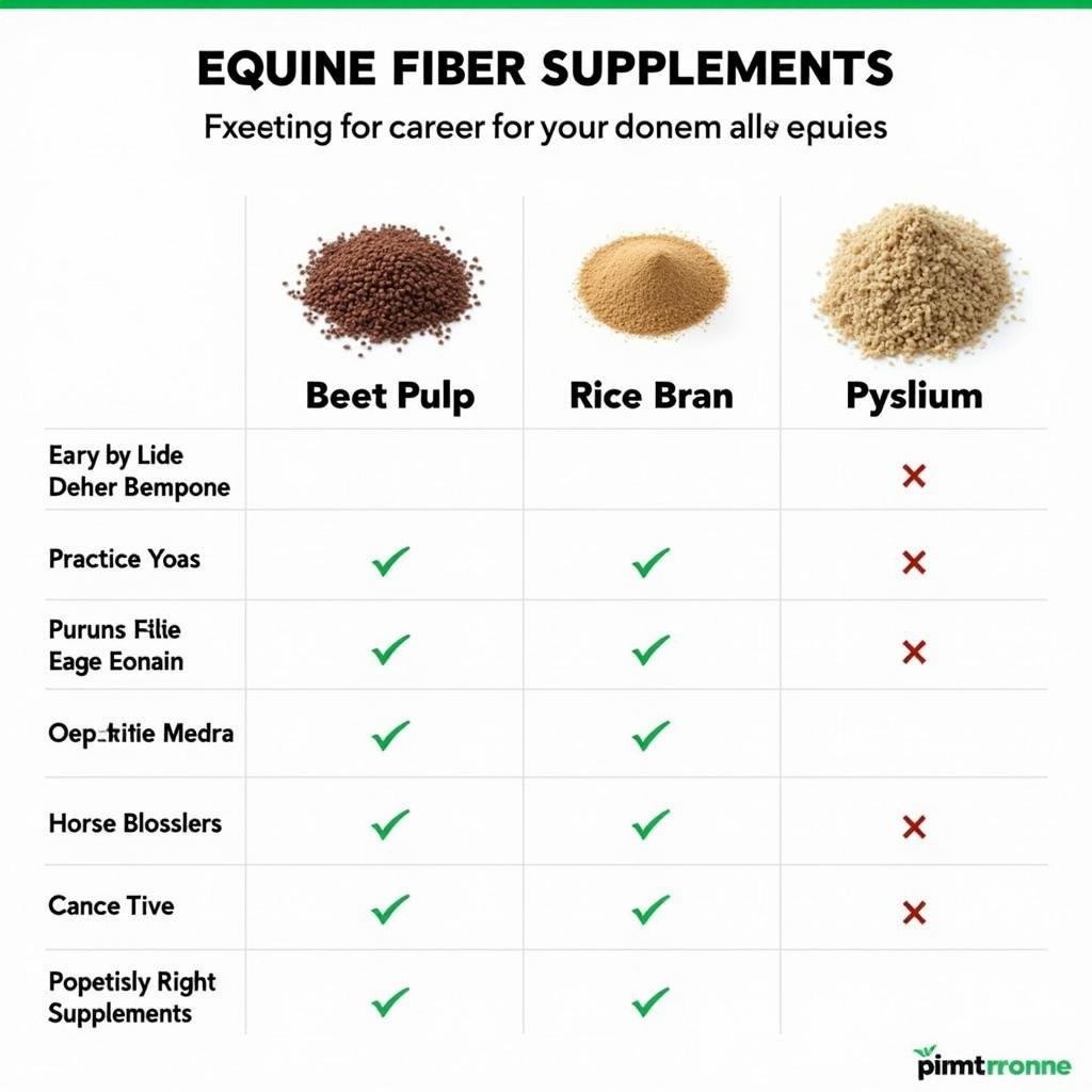 Equine Fiber Supplements Comparison