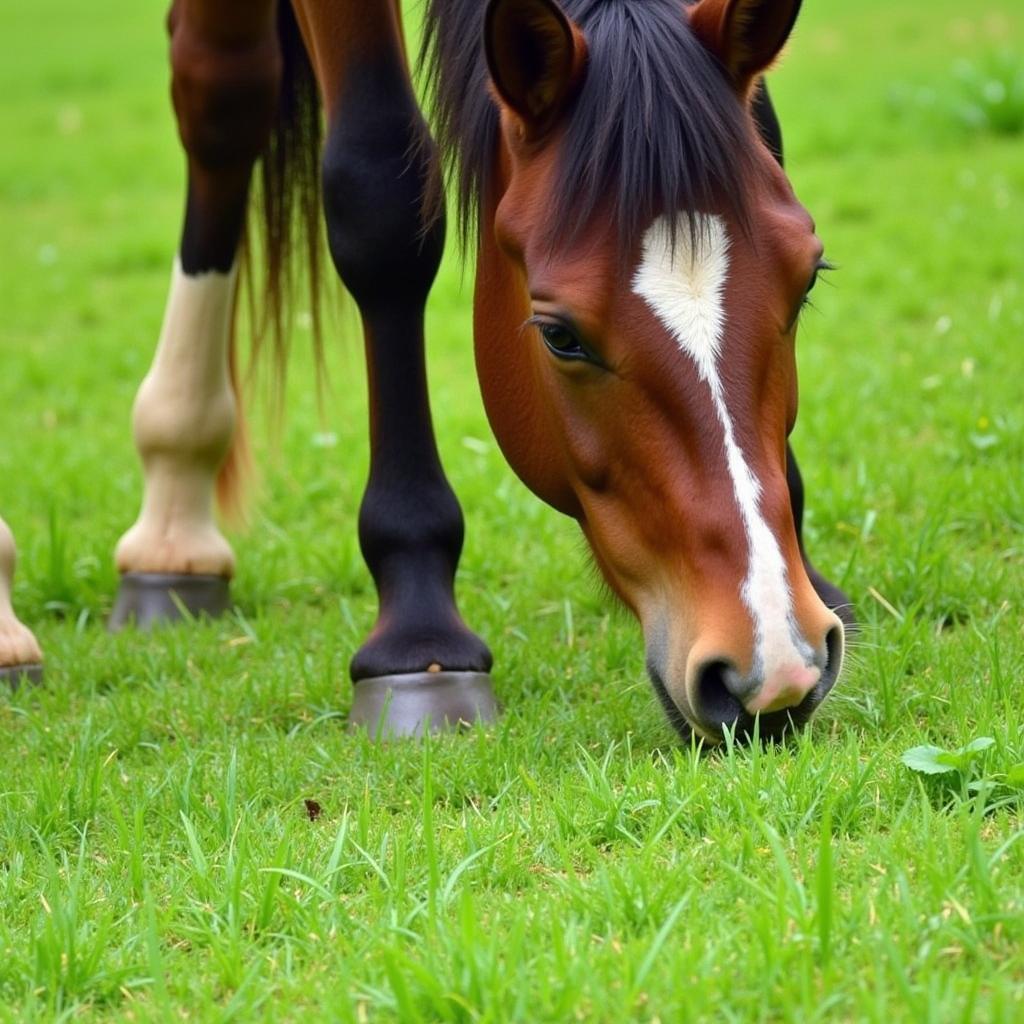 Horse in a pasture