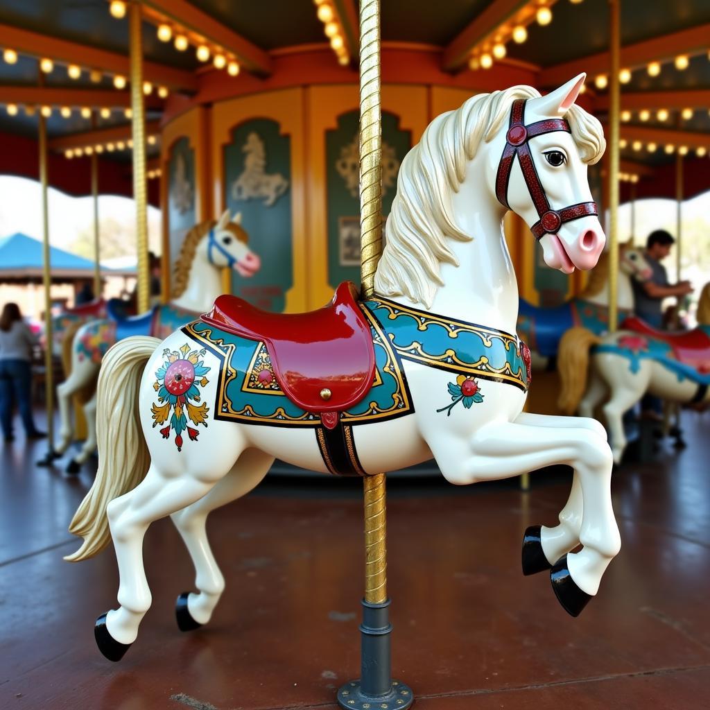 Fiberglass Horse on a Carousel