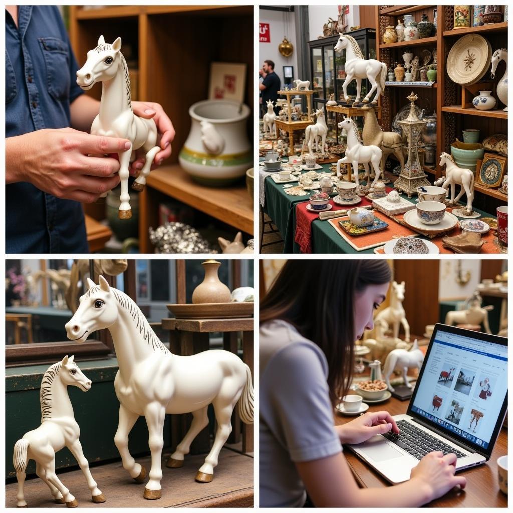 Searching for Vintage Ceramic Horses in Antique Shops and Flea Markets