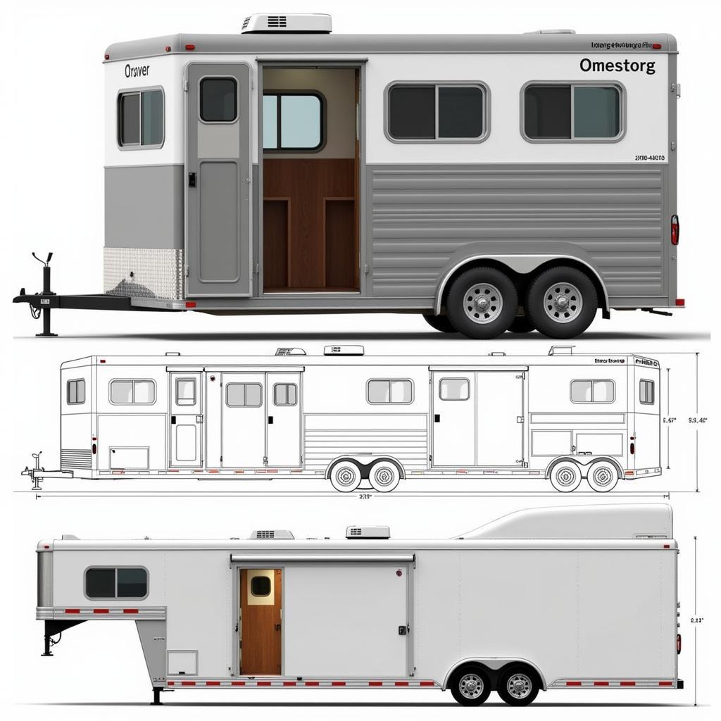 Finished Horse Trailer from Drawings