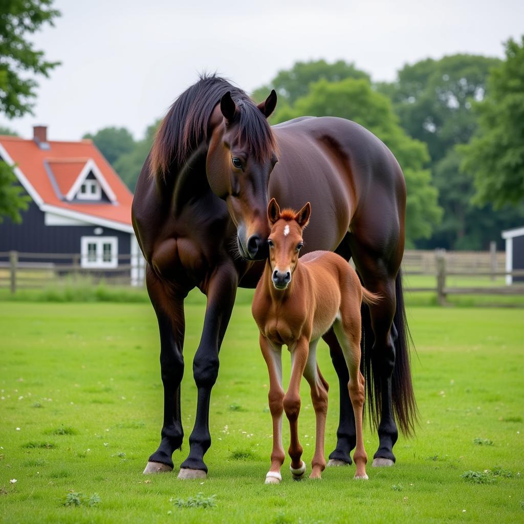 Friesian Horse Breeding in Holland