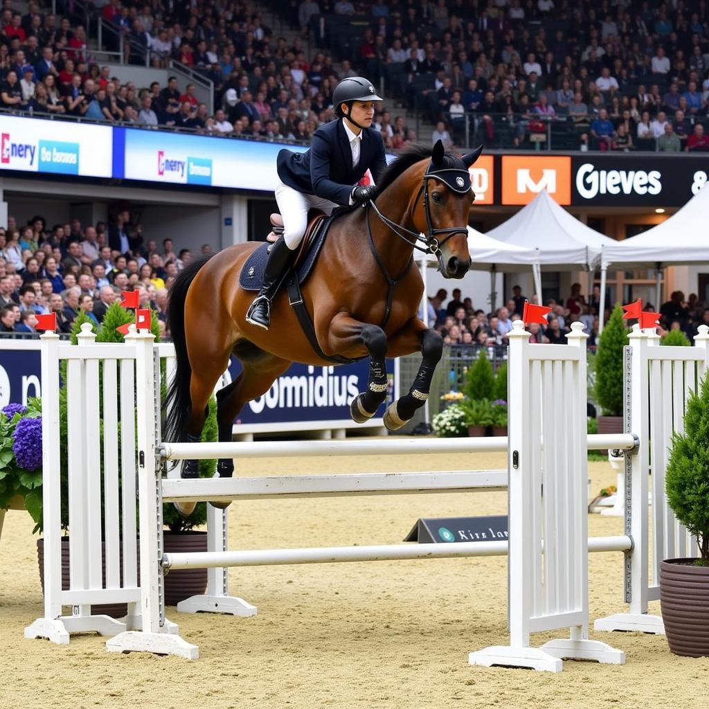 Show Jumping Competition at the Geneva Horse Show